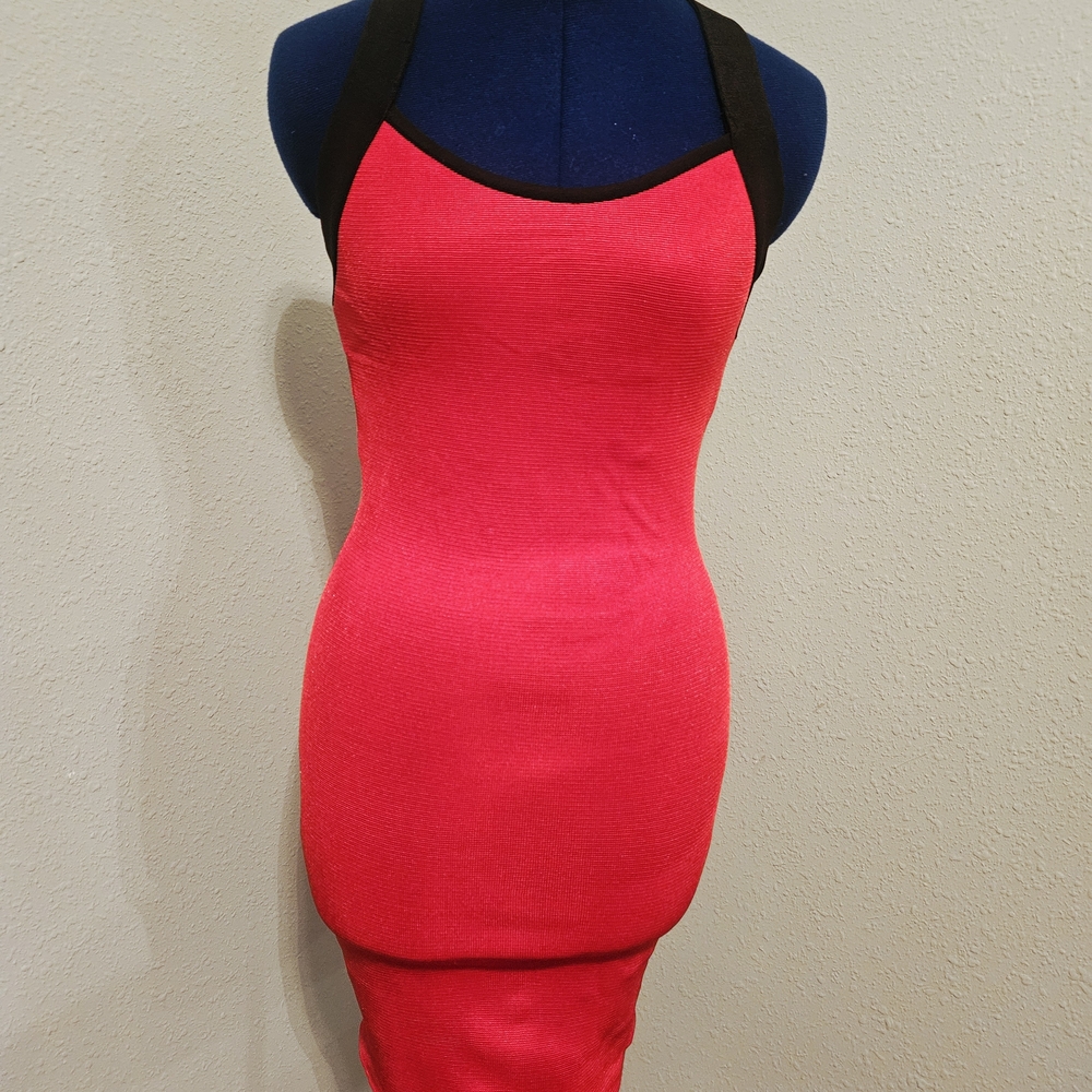 Forever 21 Strapless Red and Black Dress